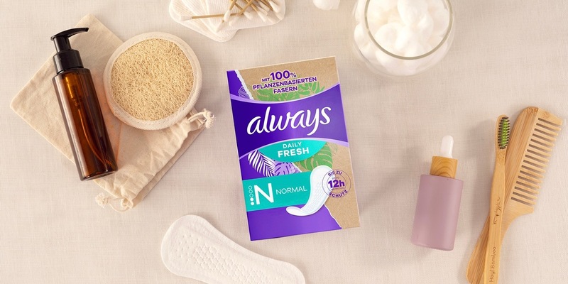 Einfach wohlfühlen: Always präsentiert seine ersten Slipeinlagen mit 100% pflanzenbasierten Fasern* - Foto: presseportal.de