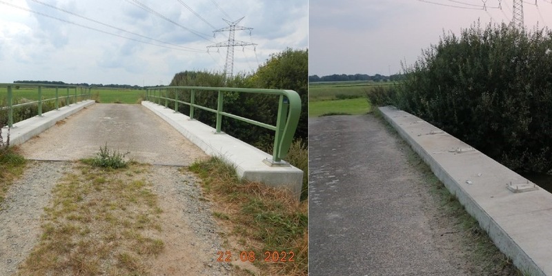 POL-CUX: Diebstahl eines massiven Brückengeländers im Bereich Lunestedt/Düring (Lichtbild in der Anlage) - Foto: presseportal.de