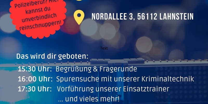 POL-PDKO: Spannender Erlebnistag für Berufsinteressierte bei der Polizei in Lahnstein - Foto: presseportal.de