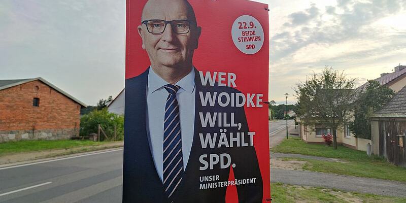 SPD-Wahlplakat mit Dietmar Woidke zur Landtagswahl in Brandenburg (Archiv) - Foto: über dts Nachrichtenagentur