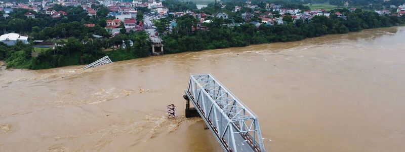 In vielen Flüssen herrscht nach Taifun «Yagi» Hochwasser - Foto: Bui Van Lanh/VNA/AP/dpa