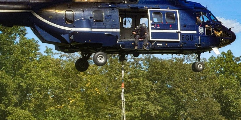 BPOLD 11: Hubschrauber der Bundespolizei unterstützten am Wochenende in Sachsen-Anhalt bei der Waldbrandbekämpfung - Foto: presseportal.de