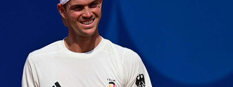 Bei den Olympischen Spielen in Frankreich war Tennisprofi Maximilian Marterer ebenso für Deutschland im Einsatz wie nun im Davis Cup in China. - Foto: Sina Schuldt/dpa