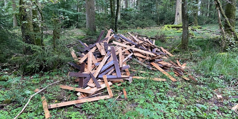 POL-PDTR: Illegale Müllentsorgung von Holzpaneelen - Foto: presseportal.de