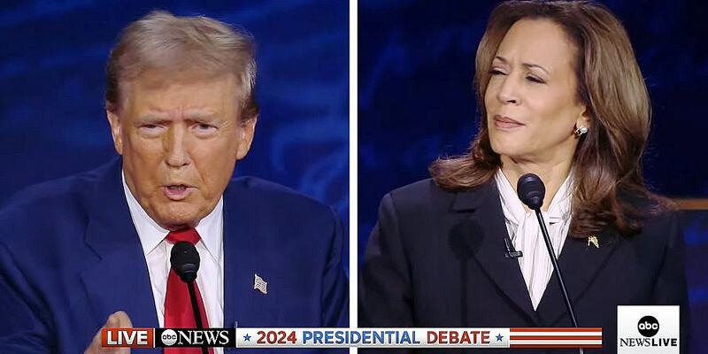 TV-Debatte zwischen Donald Trump und Kamala Harris am 10.09.2024 (US-Ortszeit) - Foto: ABC, über dts Nachrichtenagentur