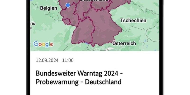 LPD-EF: Bundesweiter Warntag am 12. September 2024 um 11:00 Uhr - Foto: presseportal.de