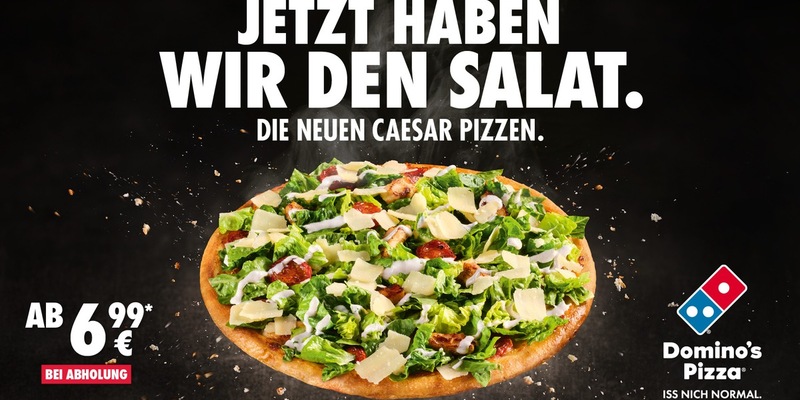 100 Jahre Caesar Salad - Domino's feiert mit der neuen Caesar Pizza - Foto: presseportal.de