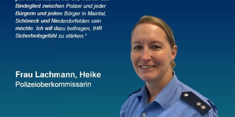 POL-OF: Polizeioberkommissarin Heike Lachmann ist neue Schutzfrau vor Ort in Maintal, Schöneck und Niederdorfelden - Foto: presseportal.de