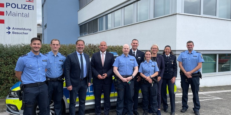 POL-OF: Roman Poseck besucht Polizeistation in Maintal - Foto: presseportal.de
