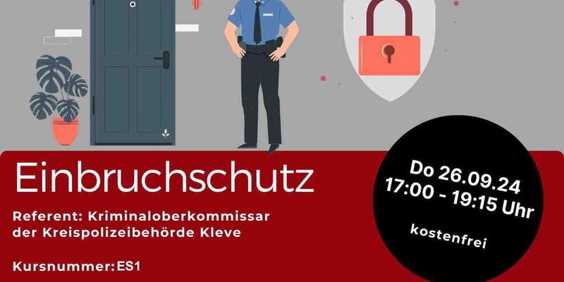 POL-KLE: Kleve - Einbruchschutz: Kostenfreier Vortrag mit Präventionshinweisen von Kreispolizeibehörde Kleve und AWO - Foto: presseportal.de