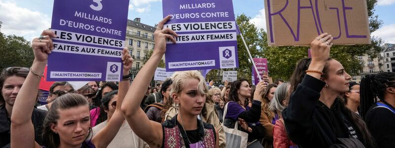 Der spektakuläre Missbrauchsprozess in Avignon hat zu frankreichweiten Demonstrationen gegen sexuelle Gewalt gegen Frauen geführt. - Foto: Michel Euler/AP