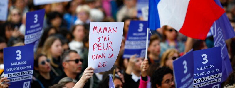 Tausende Menschen haben in Frankreich gegen sexuelle Gewalt gegen Frauen demonstriert. - Foto: Ian Langsdon/AFP/dpa