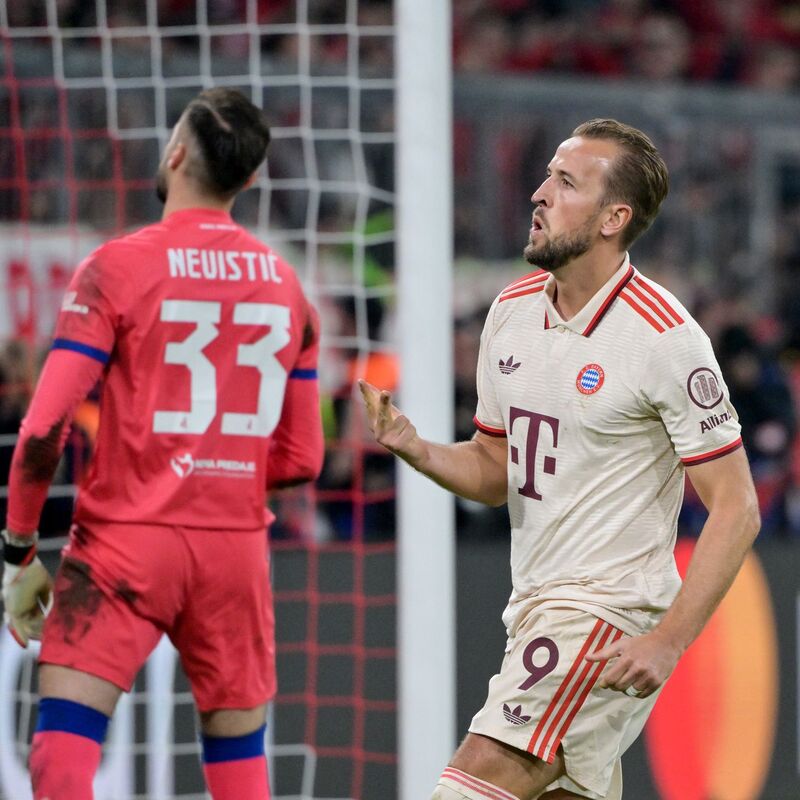 Mann des Abends in der Allianz Arena: Harry Kane. - Foto: Peter Kneffel/dpa