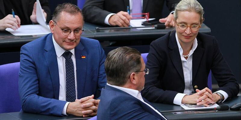 Tino Chrupalla, Stephan Brandner und Alice Weidel (Archiv) - Foto: über dts Nachrichtenagentur