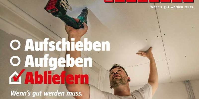 Wenn's gut werden muss: BAUHAUS Herbstkampagne nimmt Profi-Handwerker in den Fokus - Foto: presseportal.de