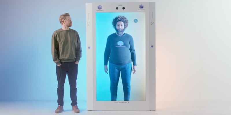 Staatsminister für Digitales, Dr. Fabian Mehring, zu Besuch bei CAI, der Conversational AI im Martini Park Augsburg - Foto: presseportal.de