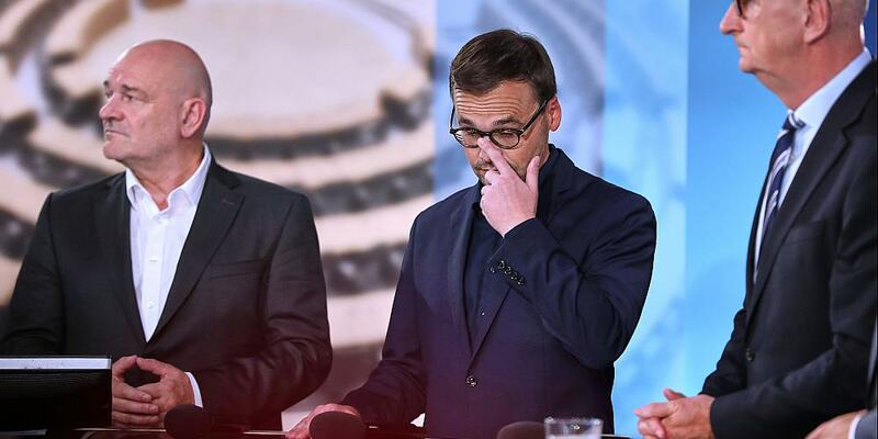 Robert Crumbach, Jan Redmann, Dietmar Woidke am 22.09.2024 - Foto: über dts Nachrichtenagentur