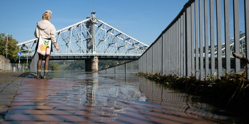 Die Elbe in Sachsen führt seit Wochenbeginn kein Hochwasser mehr. (Archivbild) - Foto: Sebastian Kahnert/dpa