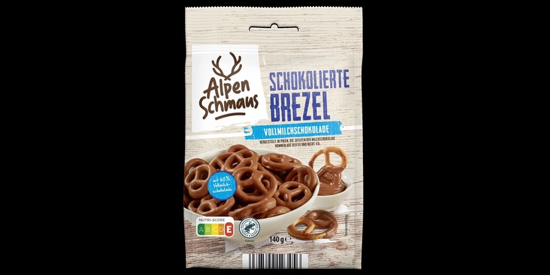ALPEN SCHMAUS - Schokolierte Brezel, 140 Gramm - Foto: presseportal.de