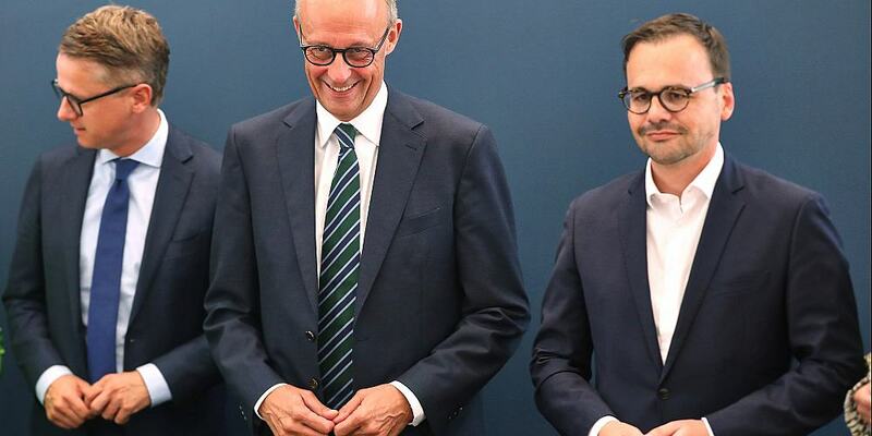 Carsten Linnemann, Friedrich Merz, Jan Redmann am 23.09.2024 - Foto: über dts Nachrichtenagentur