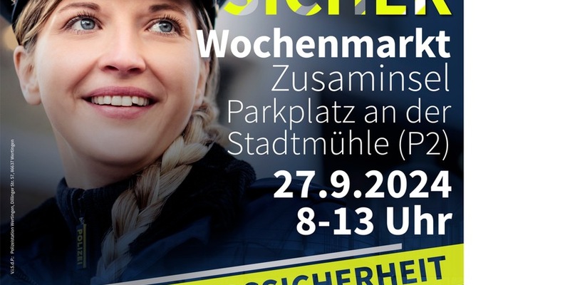 POL Schwaben Nord: Veranstaltung der Polizei am Wochenende - Foto: presseportal.de