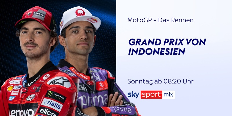 Der MotoGP(TM) Grand Prix von Indonesien am Wochenende live und exklusiv bei Sky Sport - Foto: presseportal.de