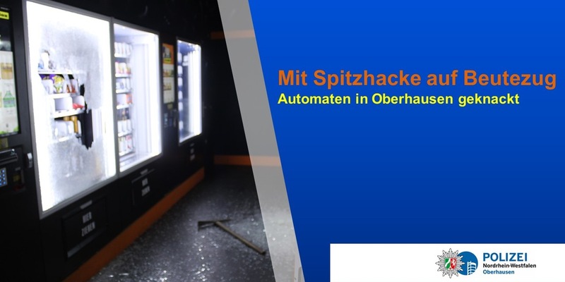 POL-OB: Mit Spitzhacke auf Beutezug: Automaten in Oberhausen geknackt - Foto: presseportal.de