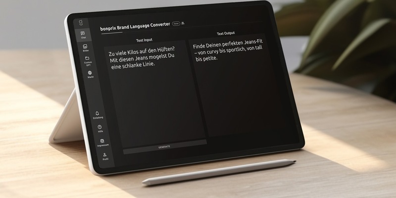 Mit Künstlicher Intelligenz zur einheitlichen Markensprache: bonprix setzt eigenentwickelten Brand Language Converter ein - Foto: presseportal.de