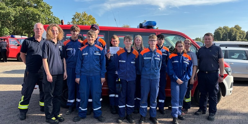 FW Flotwedel: Erfolgreiche Teilnahme der gemeinsamen Jugendfeuerwehrgruppe Flotwedel und Lachendorf an der Leistungsspange - Foto: presseportal.de