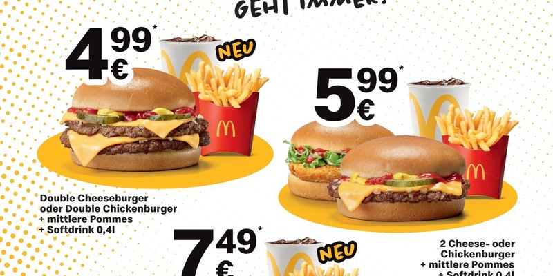 McDonald's Deutschland erweitert McSmart Plattform: Neue Menüoptionen für jeden Geldbeutel - Foto: presseportal.de