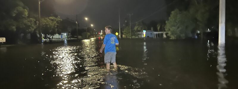 Überschwemmungen an der Westküste Floridas - Foto: Tampa Bay Times/Tampa Bay Times/ZUMA Press Wire/dpa