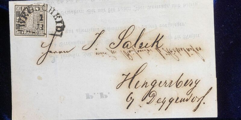 Der «Schwarze Einser» war die erste Briefmarke in Deutschland. - Foto: Helmut Fricke/dpa