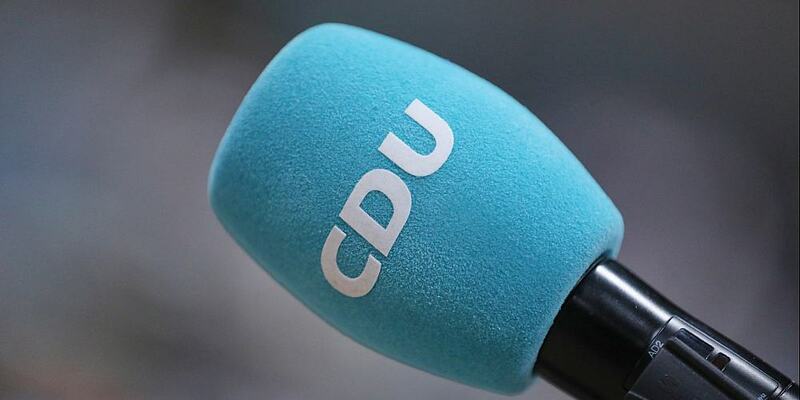 CDU-Logo auf Mikrophon (Archiv) - Foto: über dts Nachrichtenagentur