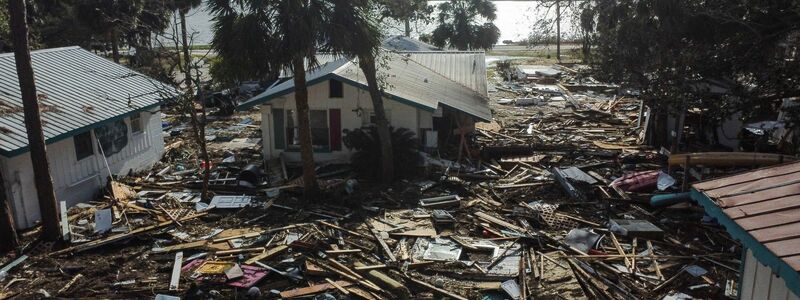 Die Schäden nach Hurrikan «Helene» sind immens.  - Foto: Stephen Smith/AP/dpa