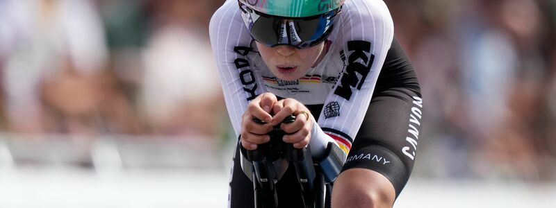 Antonia Niedermaier konnte beim Einzelzeitfahren der WM nicht ihre Topleistung abrufen. - Foto: Peter Dejong/AP/dpa