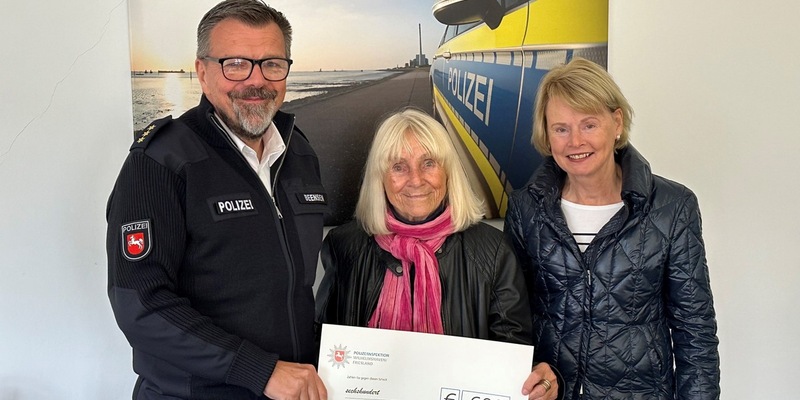 POL-WHV: Die Polizeiinspektion Wilhelmshaven/Friesland spendet 600 Euro an den gemeinnützigen Verein ChaKA e.V. - Foto: presseportal.de