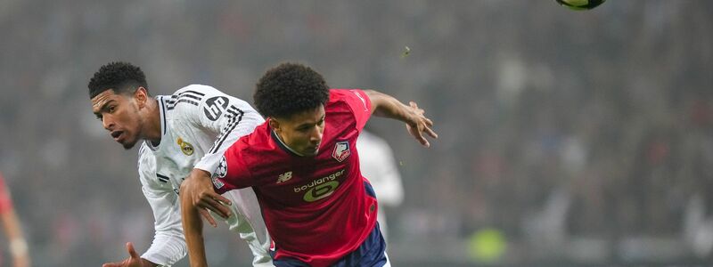 Real Madrid und Jude Bellingham patzten überraschend beim OSC Lille. - Foto: Thibault Camus/AP/dpa