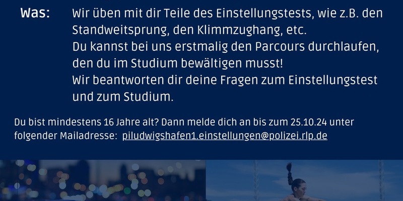 POL-PPRP: Bist du fit für die Polizei? Teste es aus! - Foto: presseportal.de