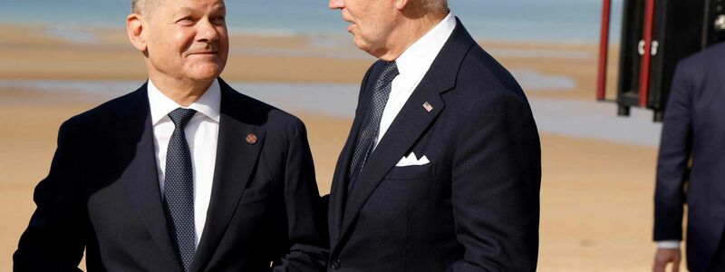 Biden will in Berlin auch Bundeskanzler Scholz treffen. (Archivbild) - Foto: Ludovic Marin/AFP/dpa