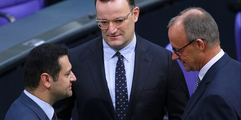 Djir-Sarai, Spahn, Merz (Archiv) - Foto: über dts Nachrichtenagentur