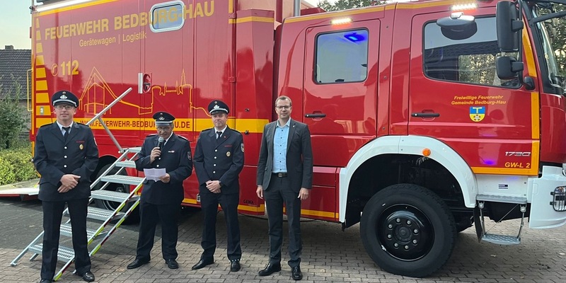 FW-KLE: Freiwillige Feuerwehr Bedburg-Hau erhält ein neues Einsatzfahrzeug mit ganz besonderen Möglichkeiten - Foto: presseportal.de