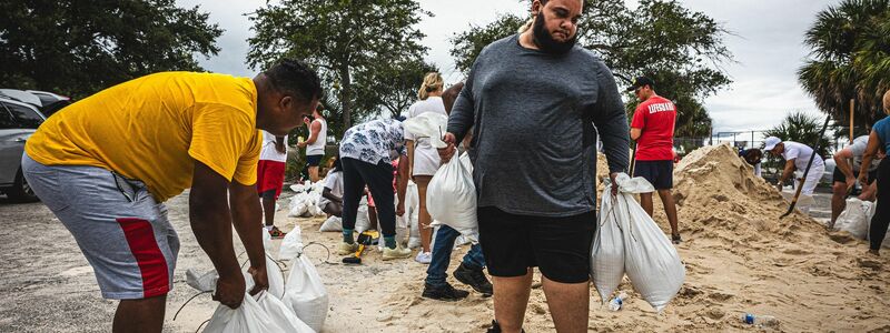 US-Medien zufolge ist «Milton» einer der stärksten Hurrikane in der Geschichte der Hurrikansaison im Atlantik. - Foto: Dave Decker/Zuma Press/dpa