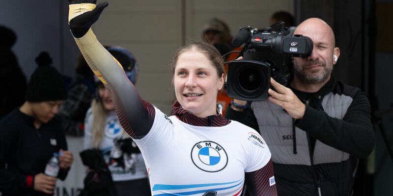 Tina Hermann war Erfolgsgarantin des deutschen Skeleton-Teams. - Foto: Sebastian Kahnert/dpa