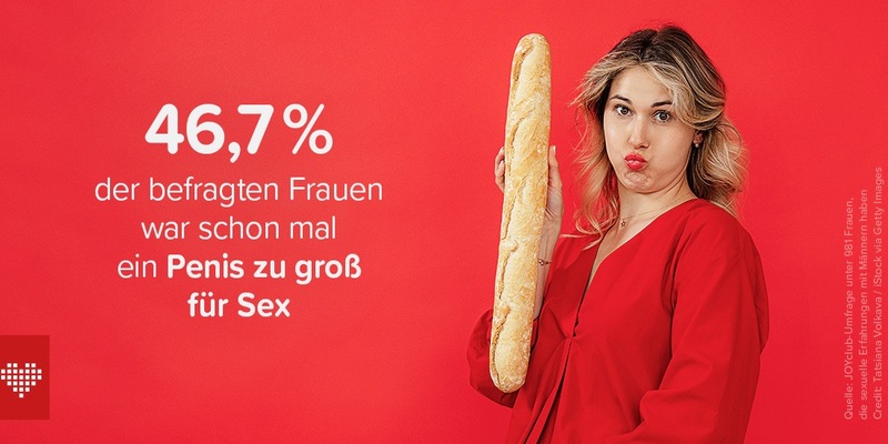 Umfrage zum besten Stück: Jede zweite Frau erlebt Penisse als zu groß - Foto: presseportal.de