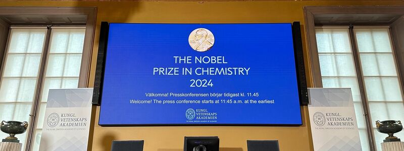 Der Nobelpreis für Chemie geht in diesem Jahr zu einer Hälfte an David Baker (USA), zum anderen Teil zusammen an Demis Hassabis und John Jumper, die beide in Großbritannien arbeiten.  - Foto: Steffen Trumpf/dpa