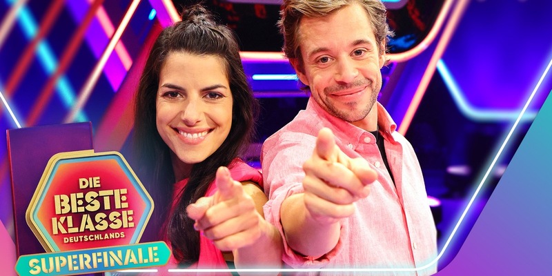 Superfinale von Die beste Klasse Deutschlands: Wer gewinnt die Herbststaffel? / Finalshow am 12. Oktober 2024 im Ersten mit Fabian Baggeler, Maria Ziffy und Loi - Foto: presseportal.de