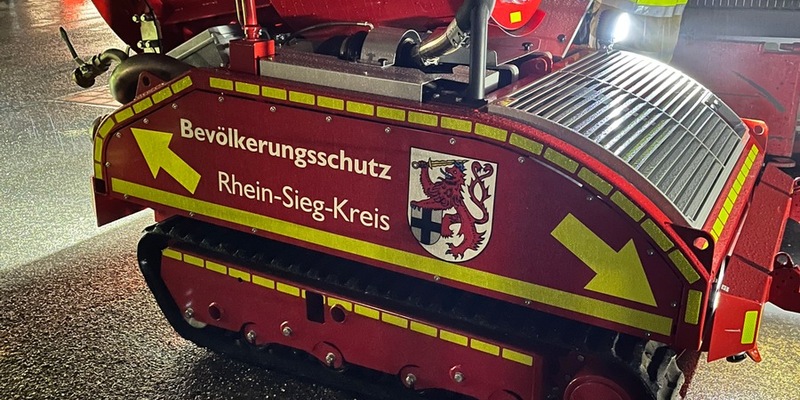 FW-Lohmar: Großübung im Neubau eines Einkaufszentrum mit besonderem Hilfsmittel - Foto: presseportal.de