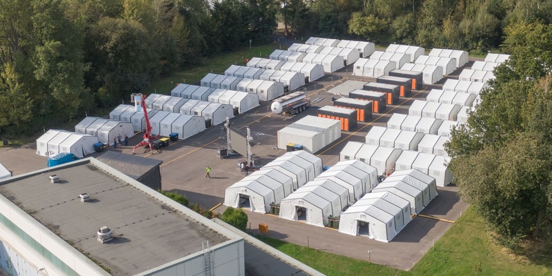 Bundeswehrübung in Rheine - Rundumpaket für die verlegende Truppe im Test - Foto: presseportal.de