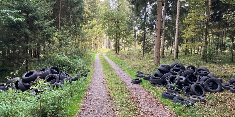 POL-UL: (BC) Ertingen - Erneut haufenweise Altreifen entsorgt / In den vergangenen Tagen hatte ein Unbekannter bei Ertingen wieder rund 100 Reifen bei Ertingen entsorgt. - Foto: presseportal.de