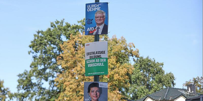 Wahlplakate von AfD, CDU und BSW zur Landtagswahl in Sachsen (Archiv) - Foto: über dts Nachrichtenagentur